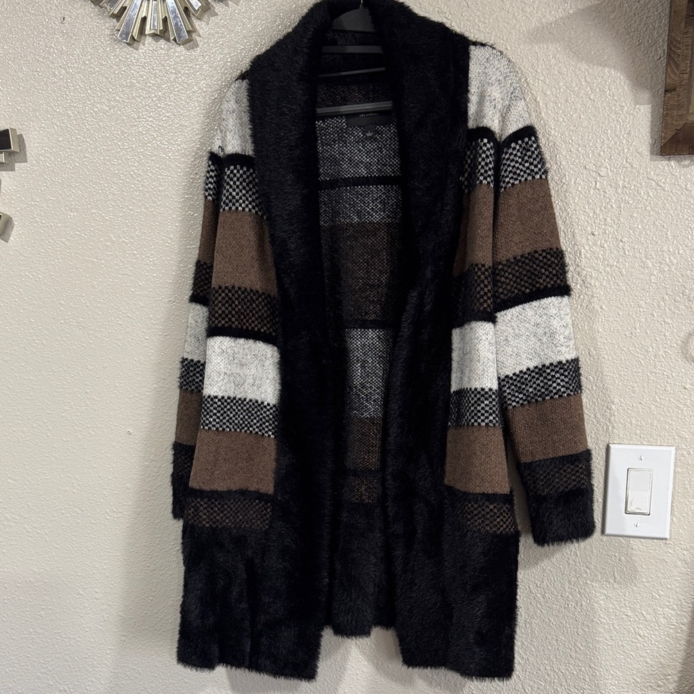 Liverpool Black and White Knit Cardigan